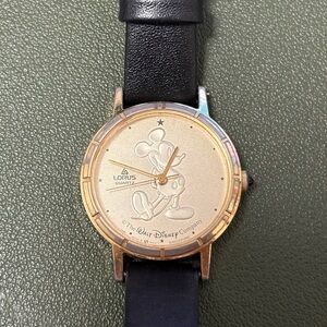 Lorus Disney Gold and Black Women's Watch